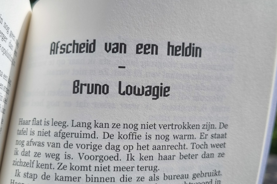 UIntro van mijn verhaal 'Afscheid van een heldin'