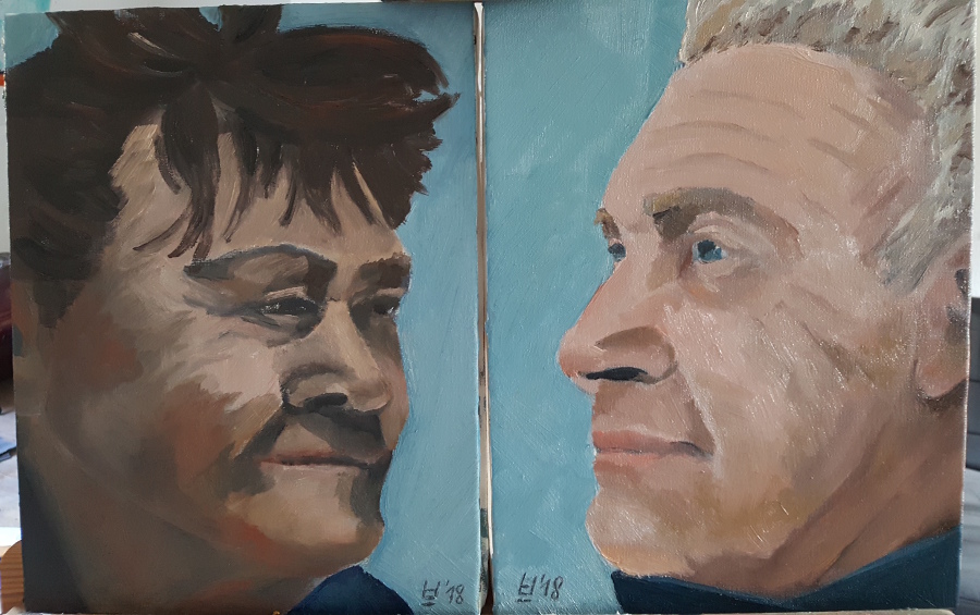 Raf and Magda: finished paintings