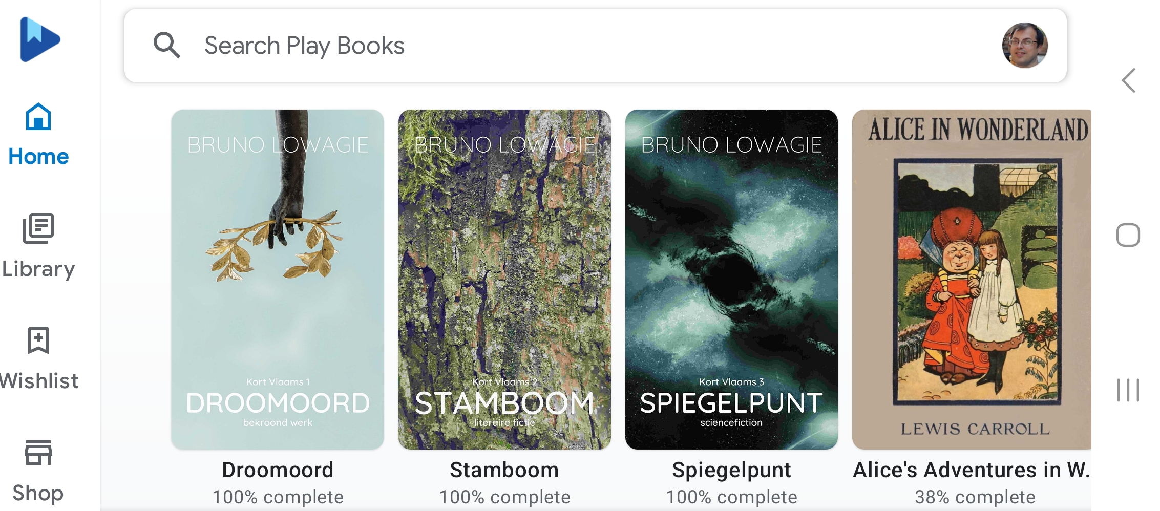 De eerste drie delen van Kort Vlaams in Play Books van Google