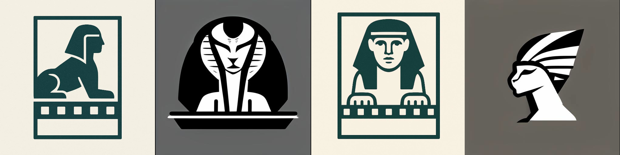 AI-generated logos with a Sphinx