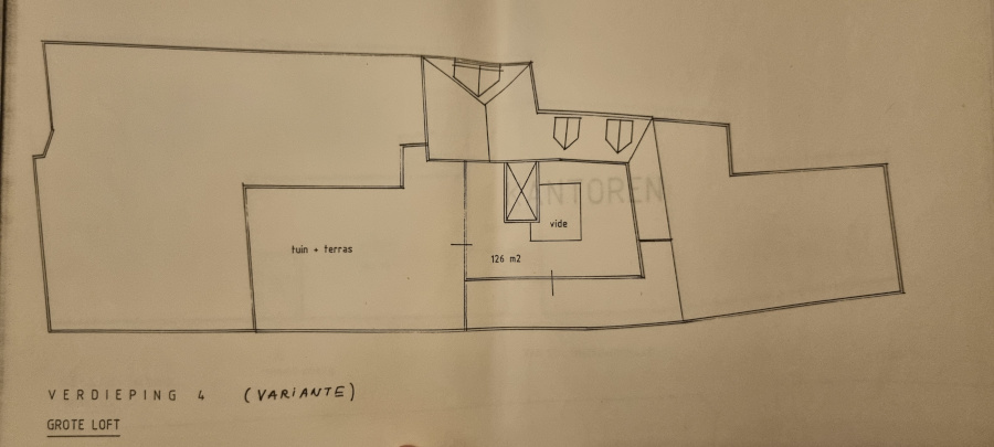 Appartementen Sphinx: plannen jaren 80